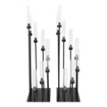 2 Pack Black 8 Arms Floor Candelabra D89394