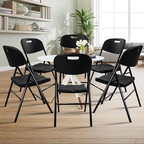 6 Pack White Folding Chair 700 lb Weight Capacity V366