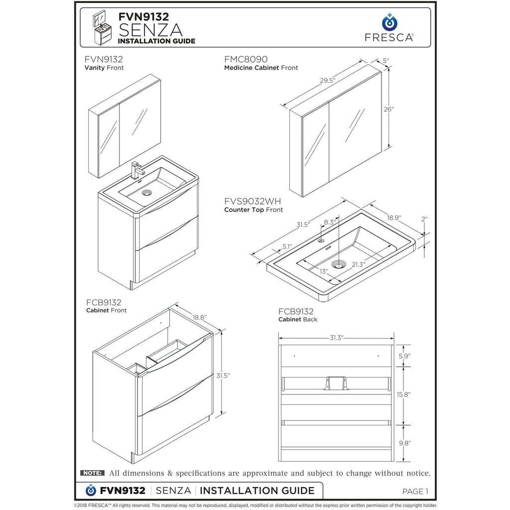 Glossy Gray Free Standing Bathroom Cabinet G342