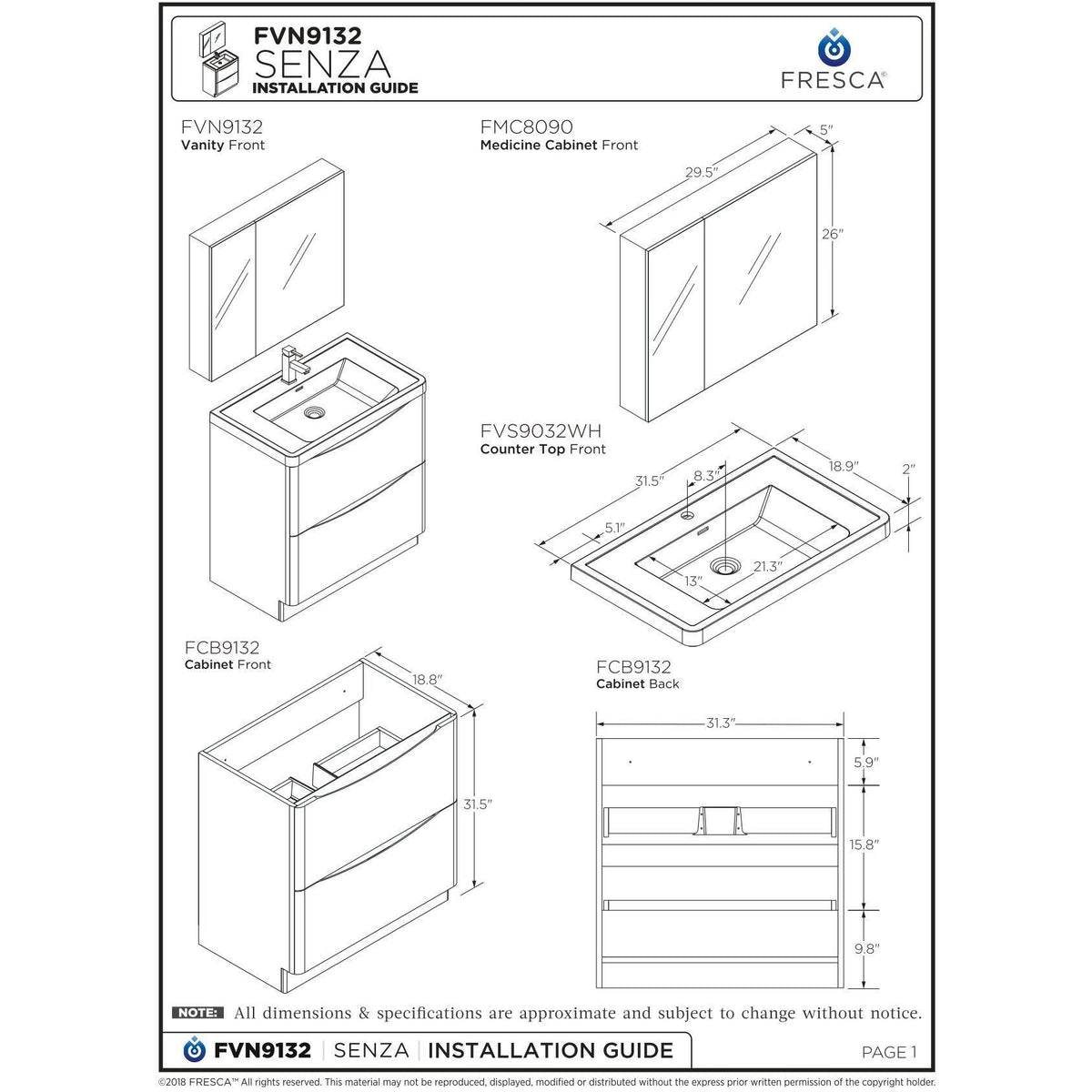 Glossy Gray Free Standing Bathroom Cabinet G342