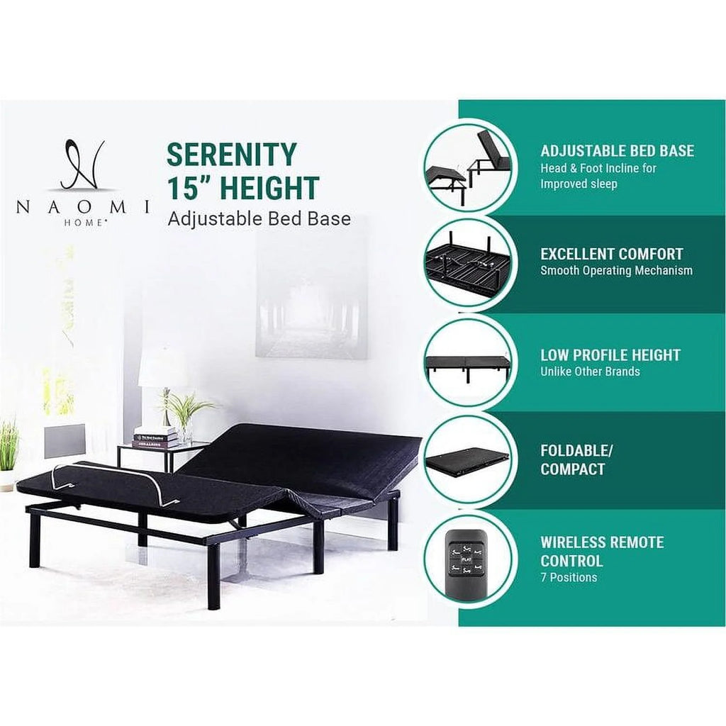 Queen Adjustable Bed Frame with Remote F2636