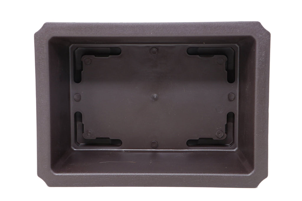Rectangle Deep Brown Plastic Bonsai Training Pot F669