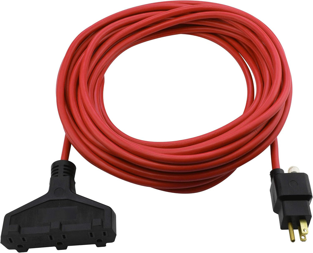 100ft 14/3 SJTW Blue Extreme Cold Weather Extension Cord with Power Indicator Light D497