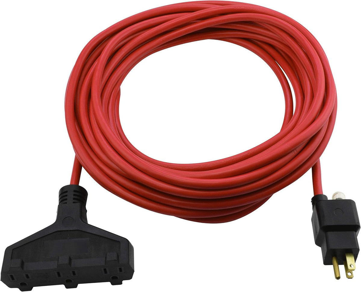 100ft 14/3 SJTW Blue Extreme Cold Weather Extension Cord with Power Indicator Light D497