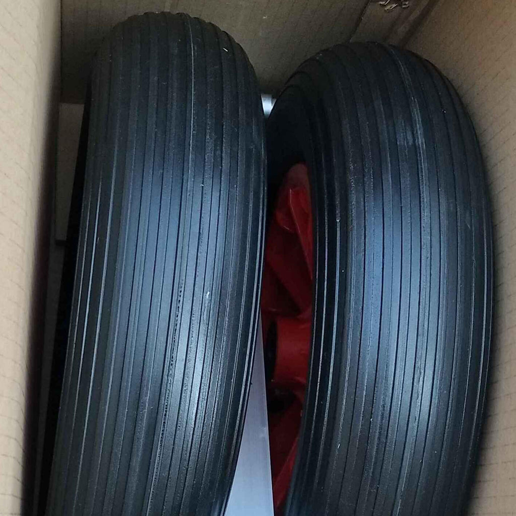 Pair of Heavy Duty Aluminum Alloy Wheels for Inflatable Boats K121456