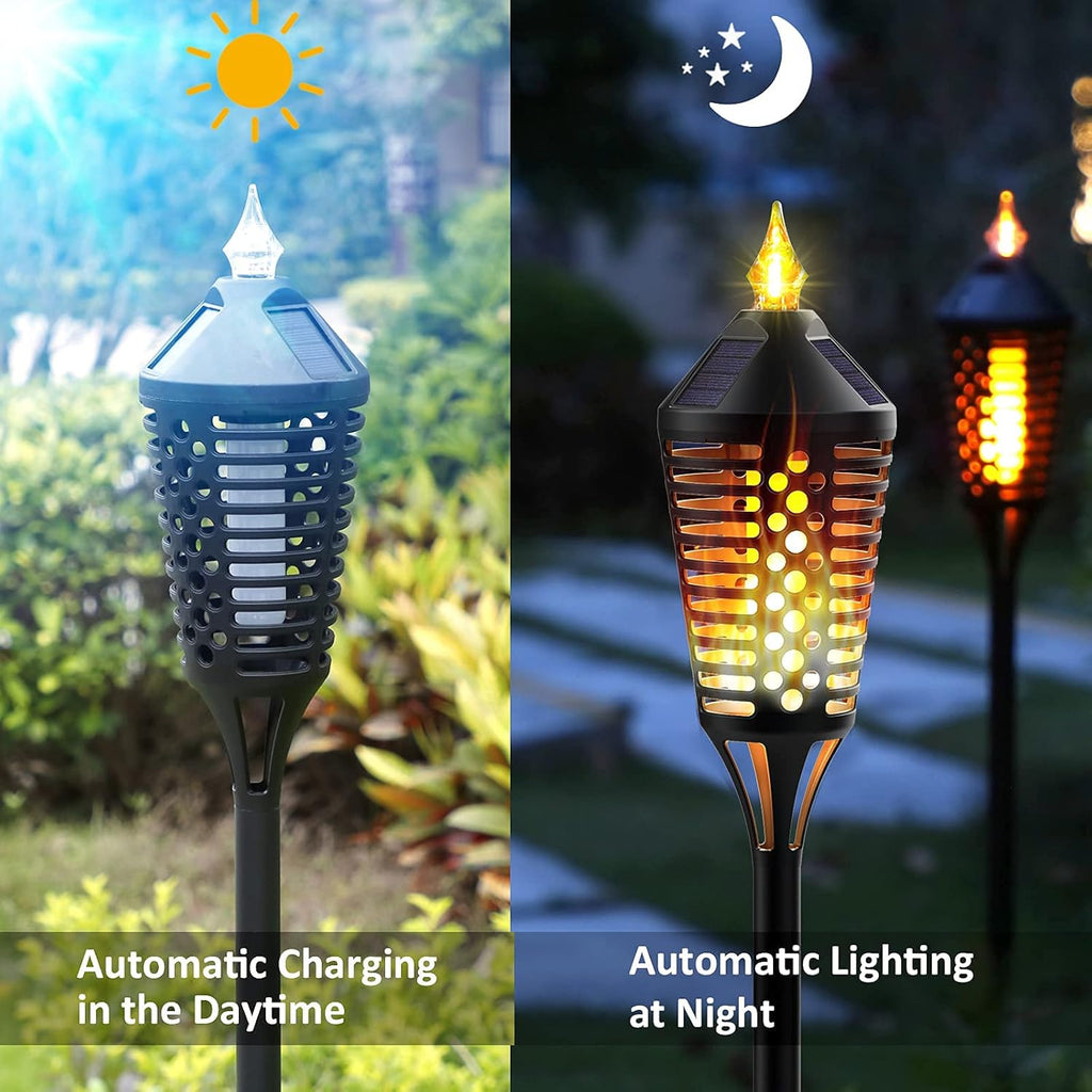 40 Outdoor Waterproof Solar Torch Lights, 6 Pack B60878