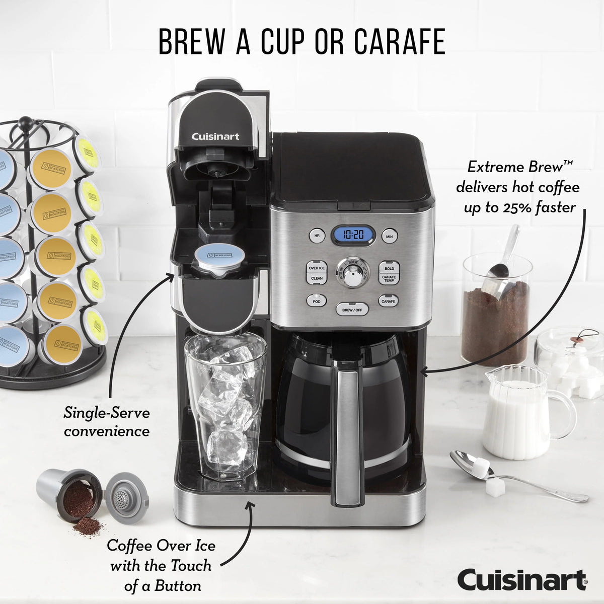 2-IN-1 Stainless Steel Coffeemaker S94759