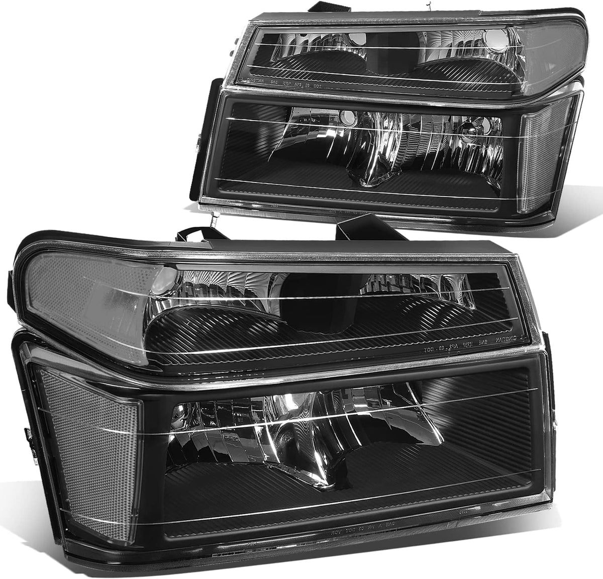 Black Housing Amber Corner Headlights with Signal Lights D548
