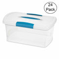 Clear File Box with Latches 24 Pack P3760