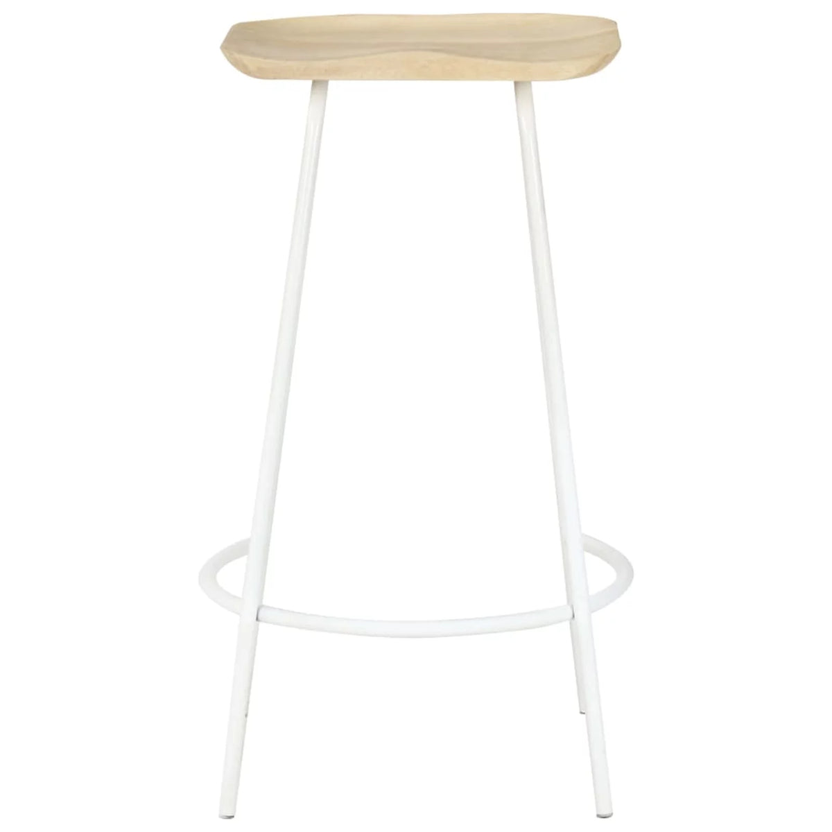4 Piece Mango Wood Bar Stools with Footrest P830