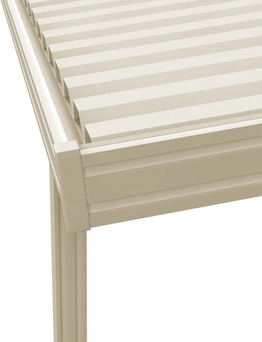 Ivory Aluminum Patio Cover Z10601