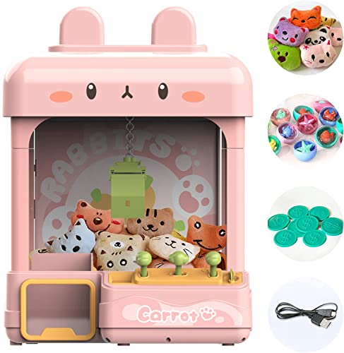 Large Claw Machine with Prizes, Adjustable Sound & Light, Candy Crane Vending Machine P84962