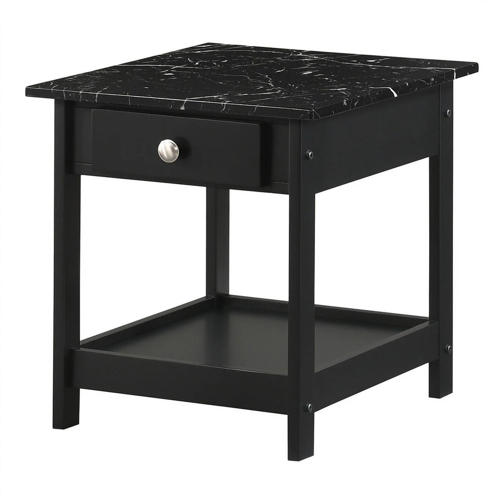 Black Wood 3-Piece Coffee Table Set H44773