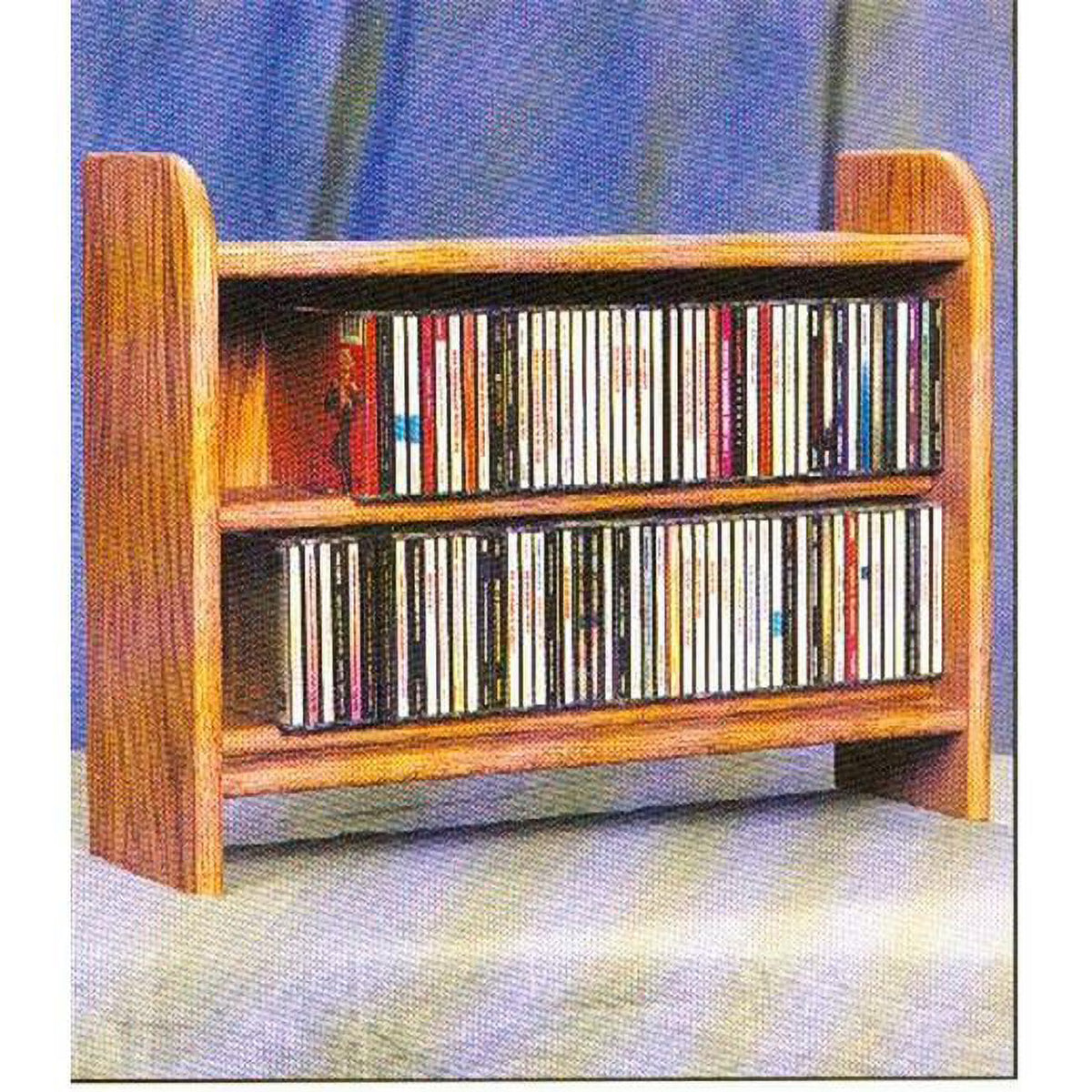Solid Oak 2 Shelf CD Cabinet A778361