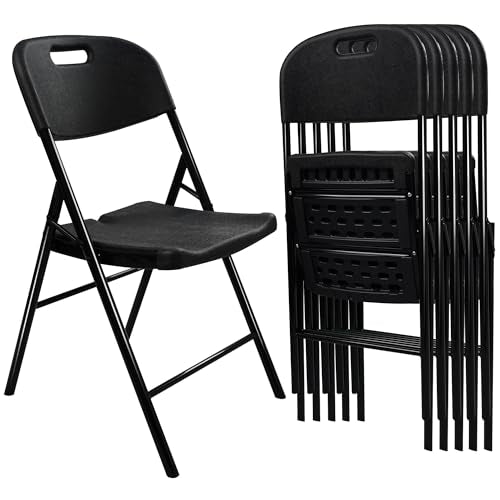 6 Pack White Folding Chair 700 lb Weight Capacity V366
