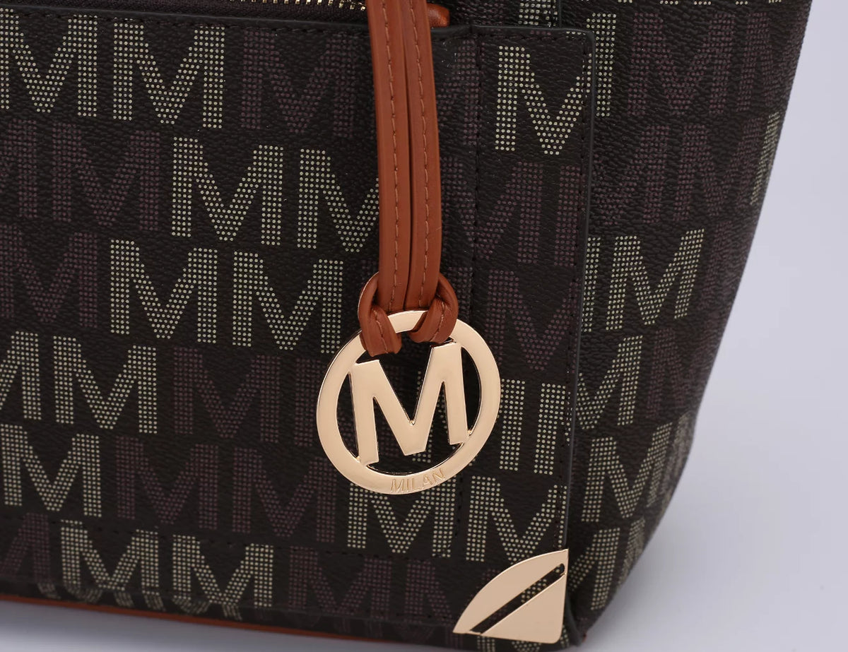 Women’s 3-Piece Mini Tote and Wallet Handbag Set, Black T4763