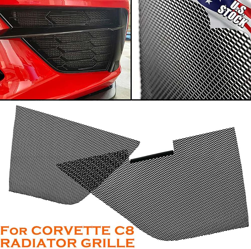 2Pcs Aluminum Car Grille Mesh Set V933