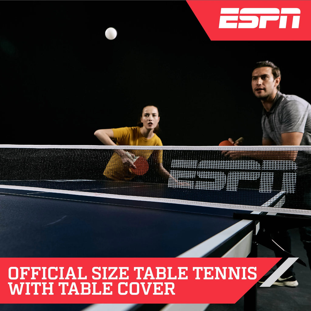 Official Size 2 Piece Table Tennis Table with Table Cover E2120