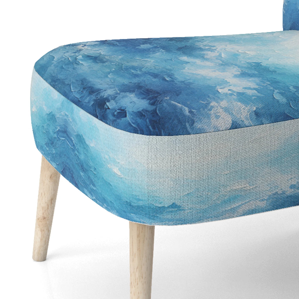 Blue Upholstered Accent Chair Q5103