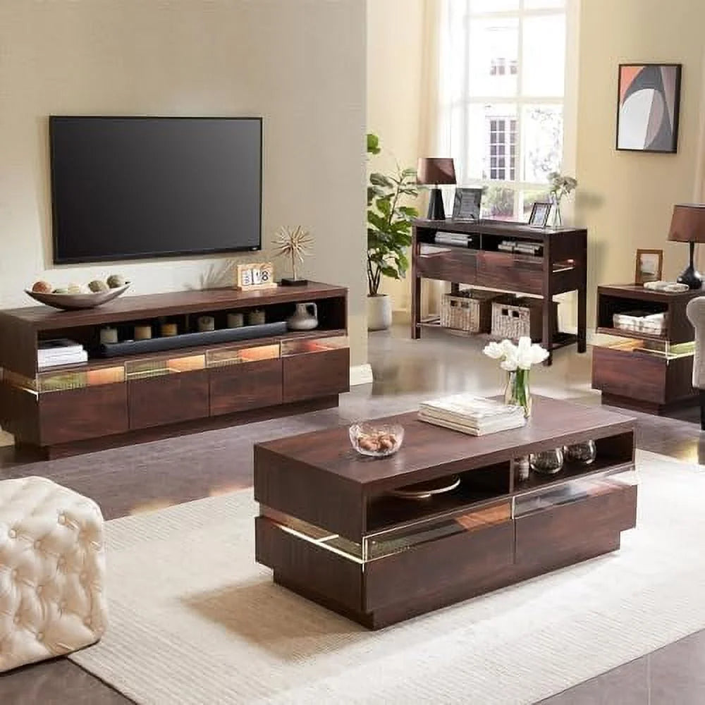 48 Inch LED Coffee Table with 2 Drawers X90447