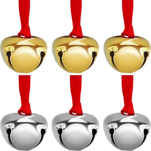 300 Pieces Christmas Bell Ornaments 1.5'' Silver I68114