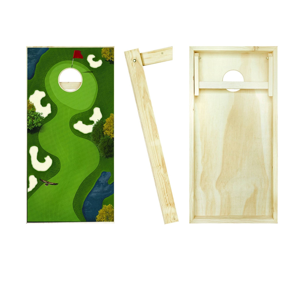 Solid Wood Cornhole Board Set U16198