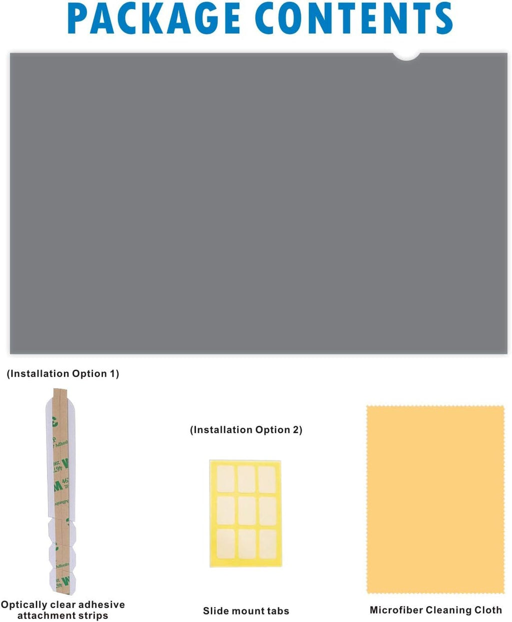 19-inch Standard 5:4 Monitor Privacy Screen Protector, Anti-Glare, Pack of 2 P516118