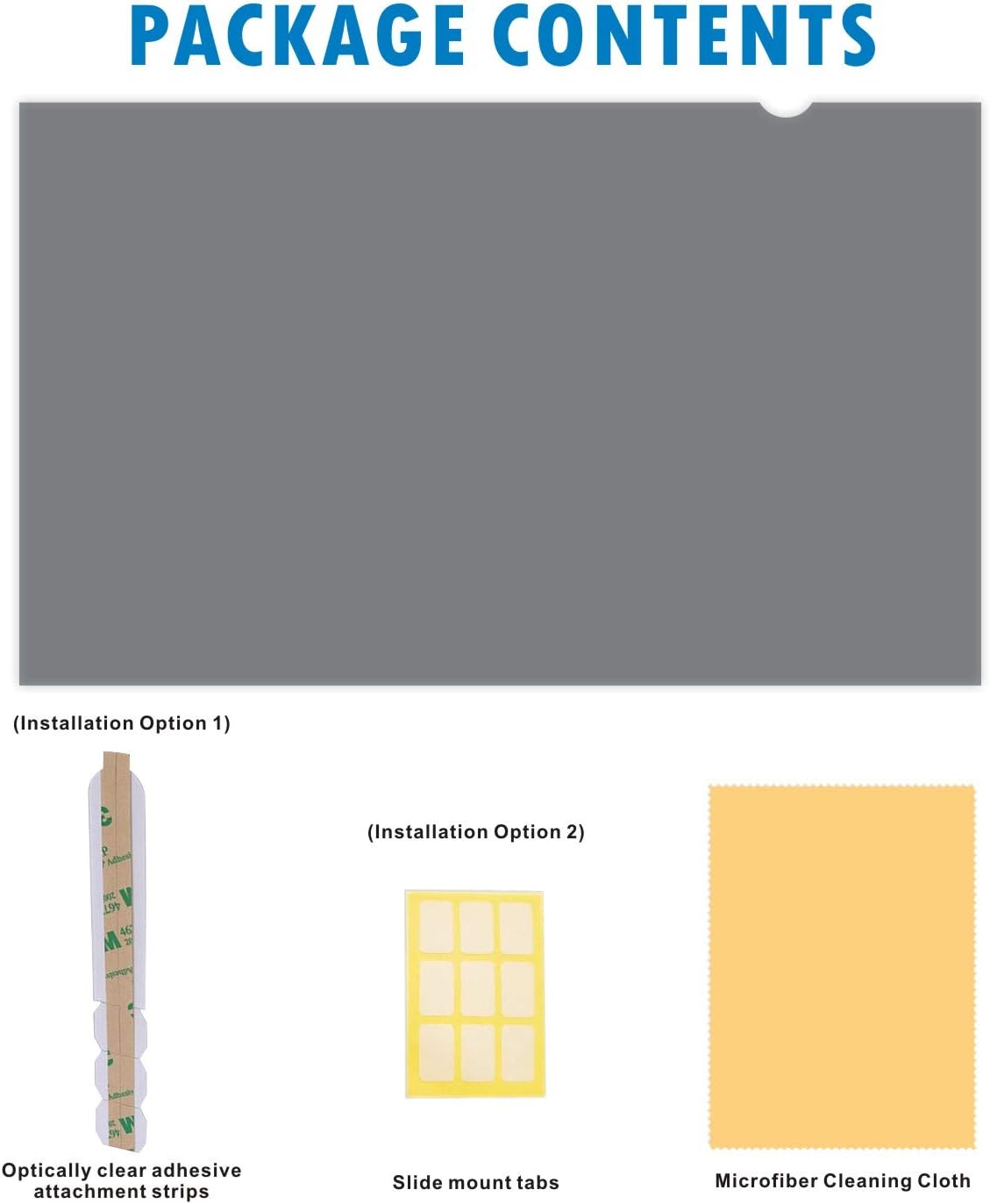 19-inch Standard 5:4 Monitor Privacy Screen Protector, Anti-Glare, Pack of 2 P516118