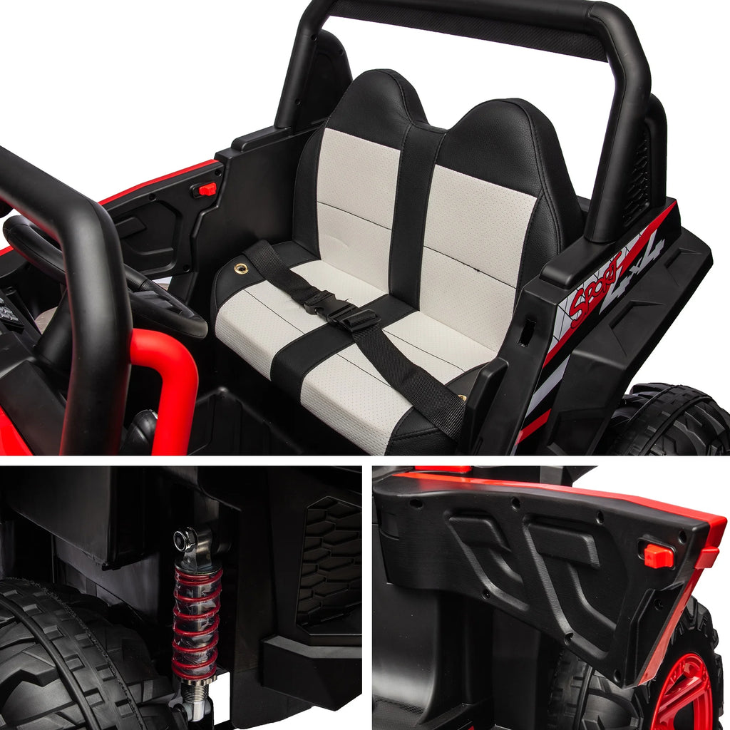 24V 2 Seater 4 Wheel Drive Ride on Truck with Remote Control K42136