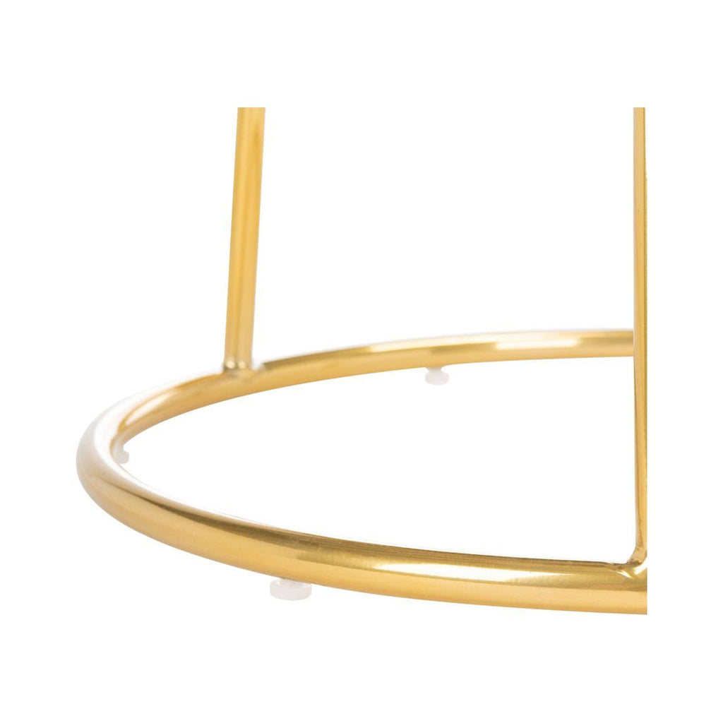 Lilac / Gold Round Bar Stool S339468