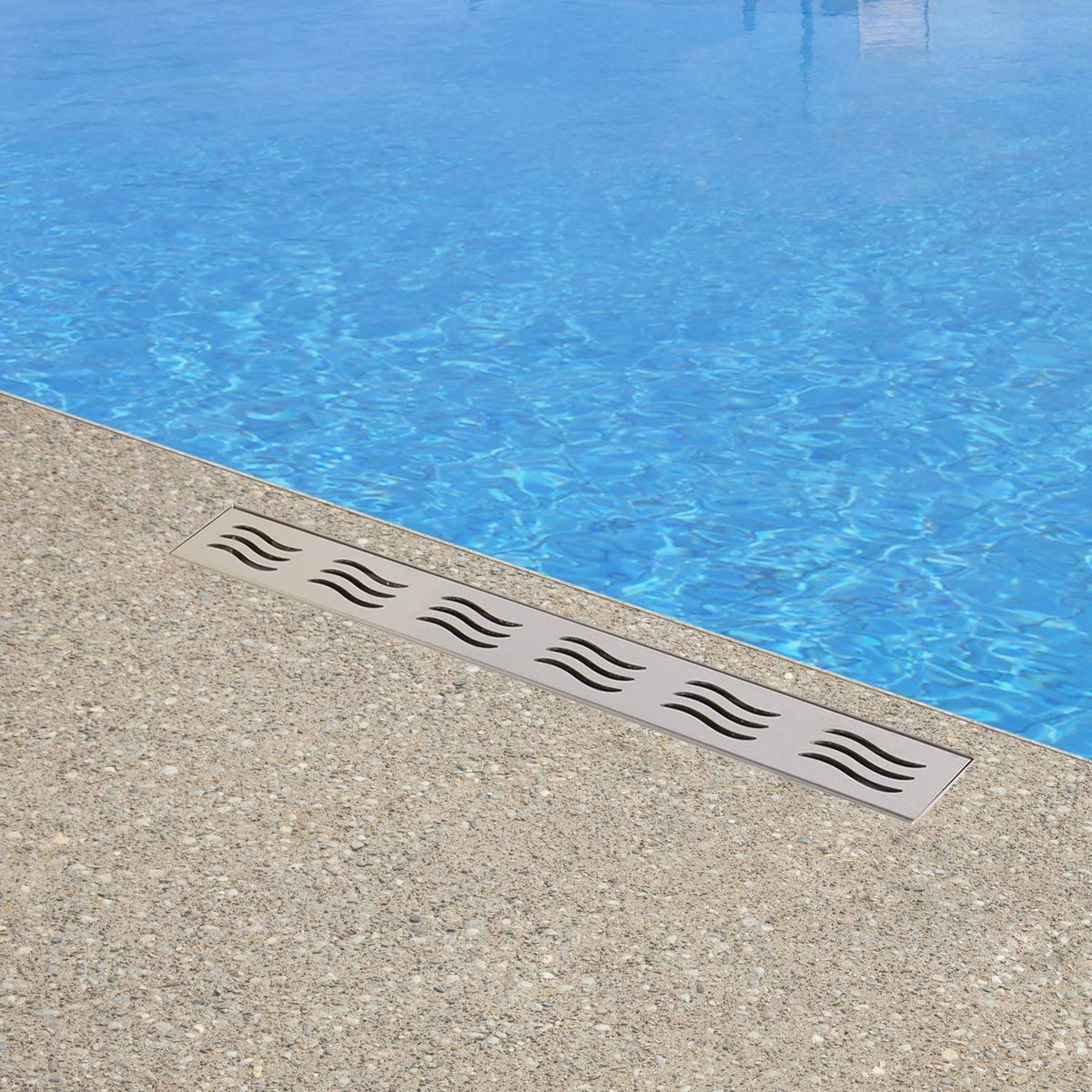 Brushed Stainless Steel Linear Shower Drain V288201
