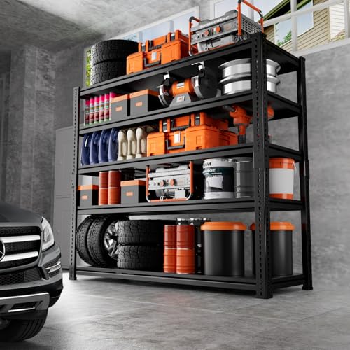 5 Tier Heavy Duty Adjustable Metal Garage Shelving P3062