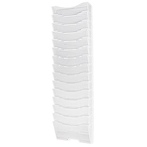 White Steel Wall File Holder Organizer L208360