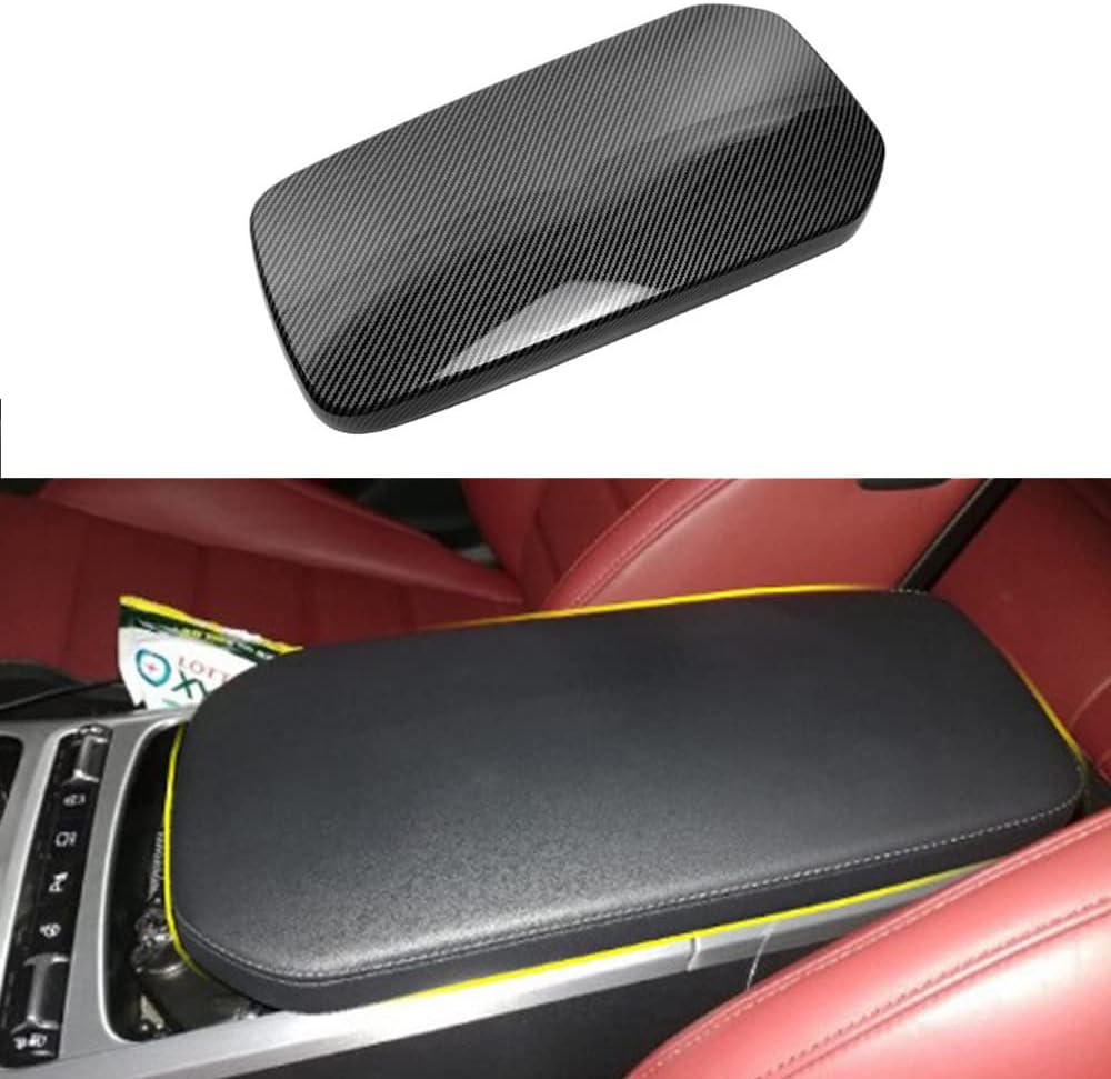 Carbon Fiber Armrest Panel Cover Trim Pack of 2 U98583