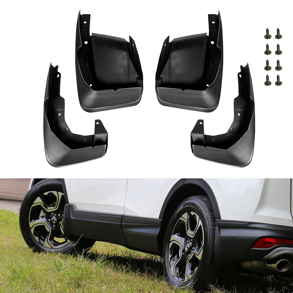 4PCS Front & Rear Mud Flap Splash Guards Fender Flare Mudguard Full Set with Hardware Accessories P32176