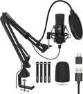 Gold Cardioid USB Condenser Microphone Kit with Boom Arm, Pack of 2 G1297