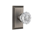 Antique Pewter Crystal Glass Door Knob H672285