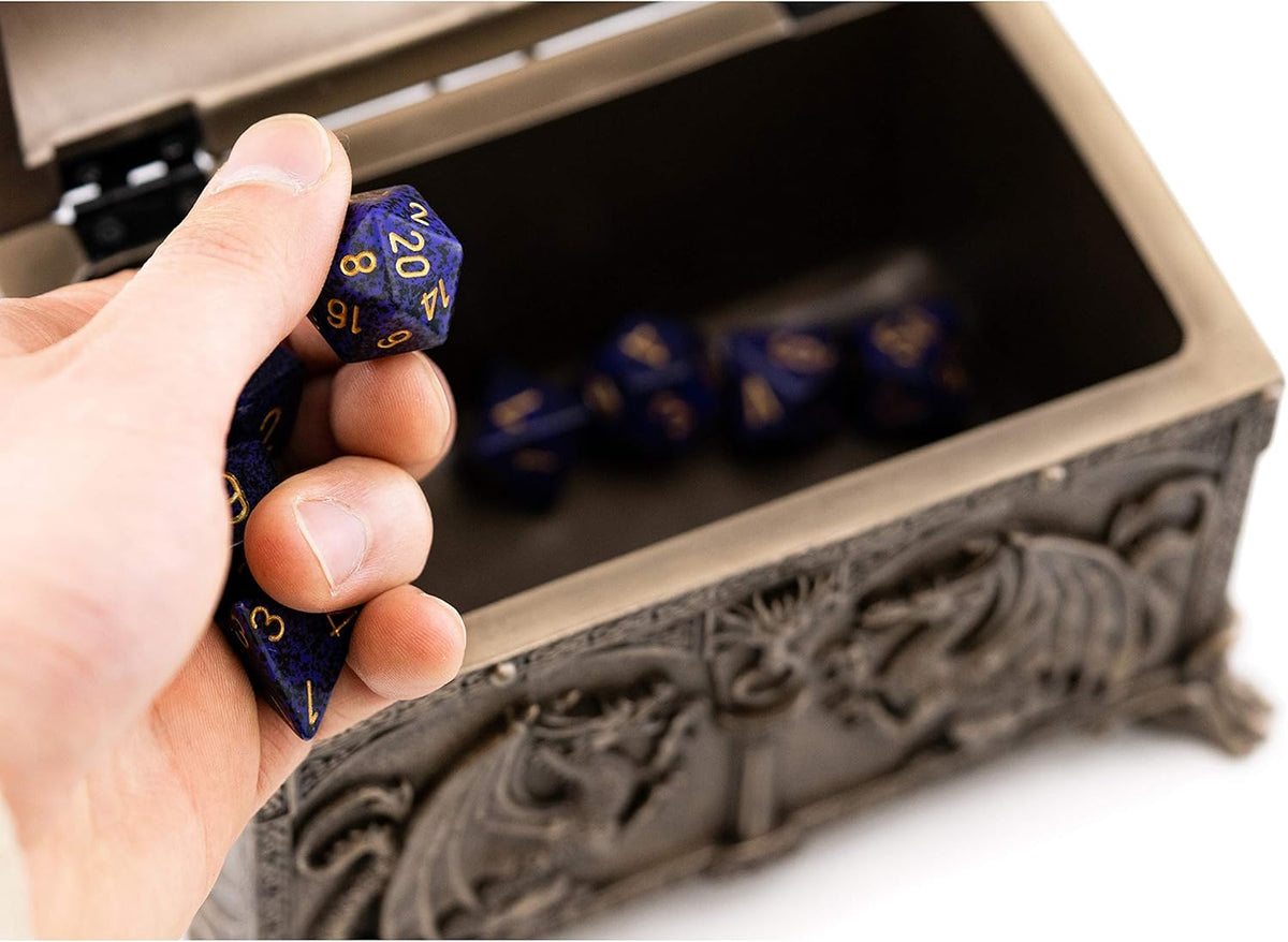 7-Inch Cold Cast Bronze Jewelry Box G69420
