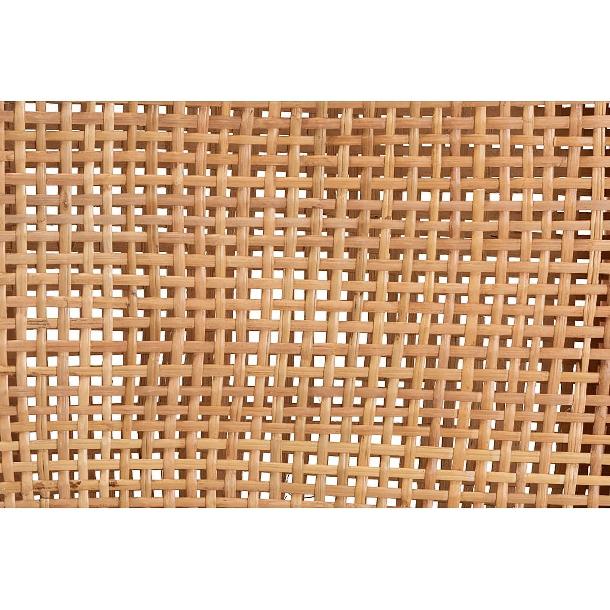 Natural Brown Rattan and Walnut Brown Wood Counter Stool N7743