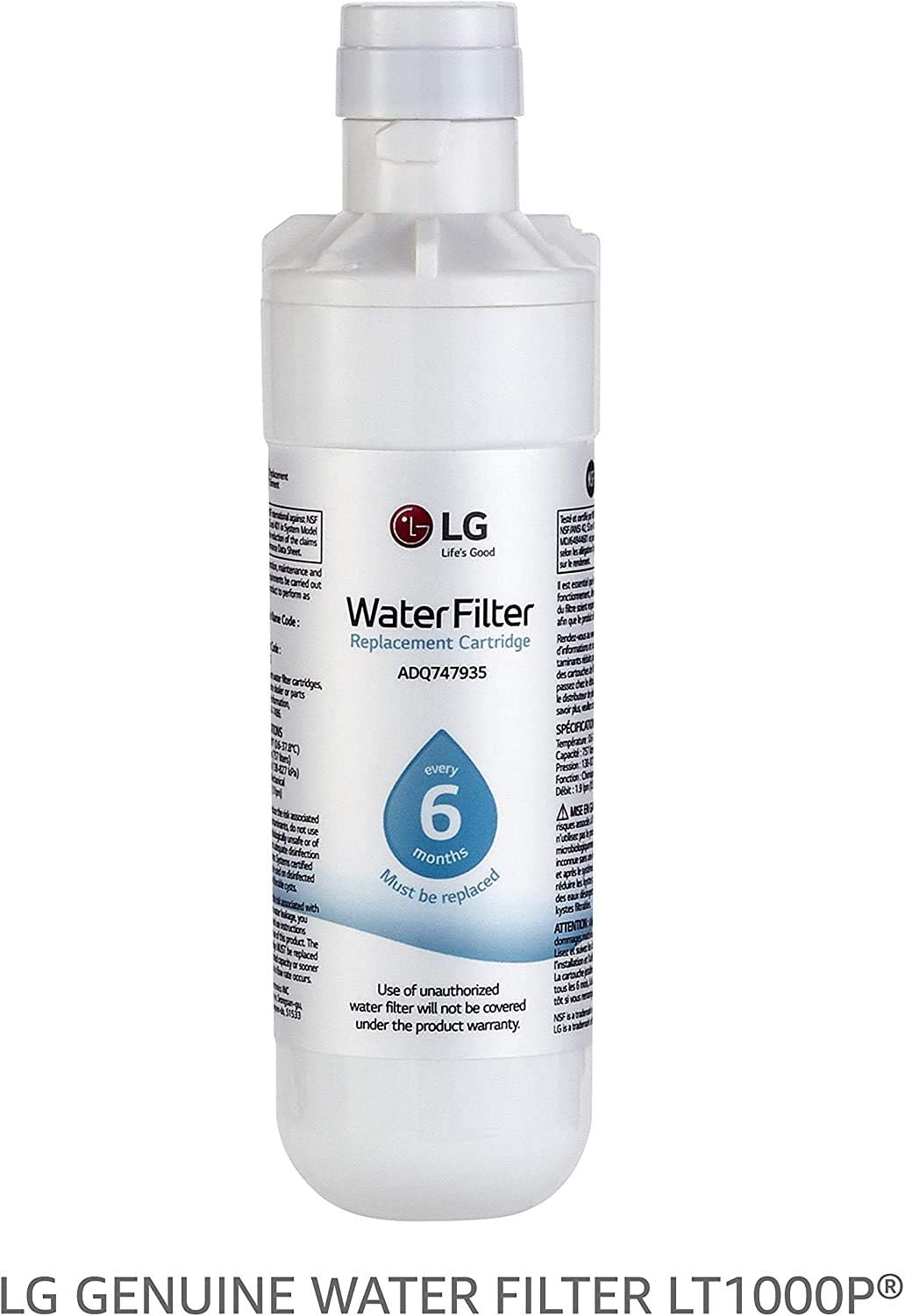 White Pack of 2 Replacement Refrigerator Water Filter G63451