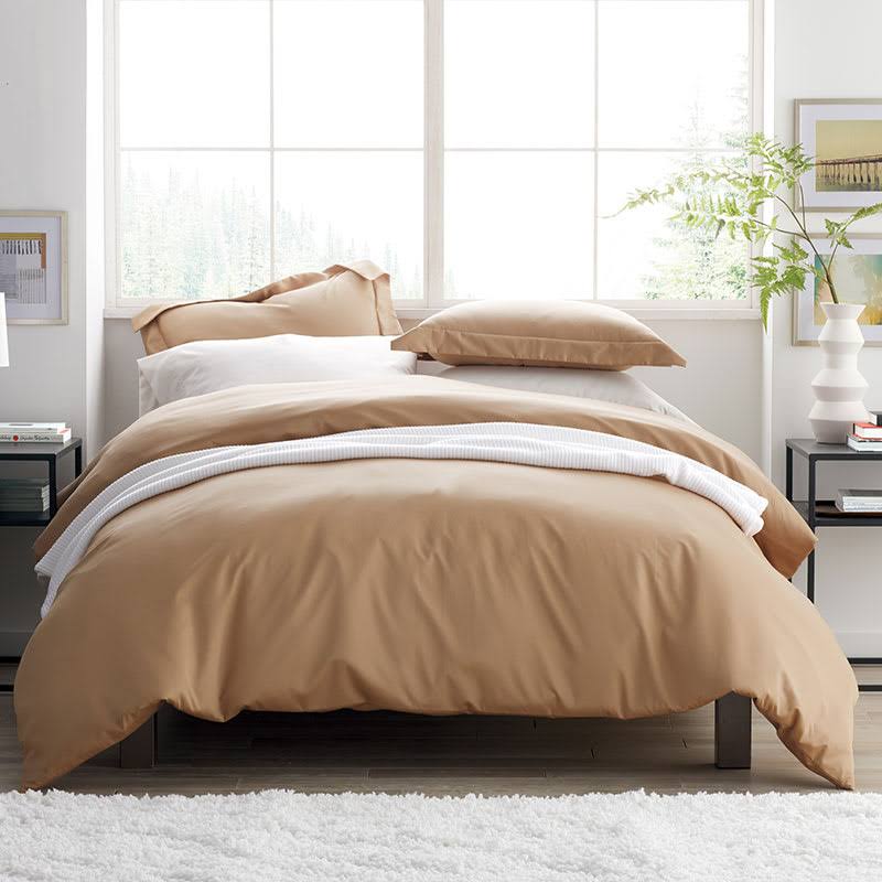 Ivory Queen Supima Cotton Sateen Duvet Cover M8312