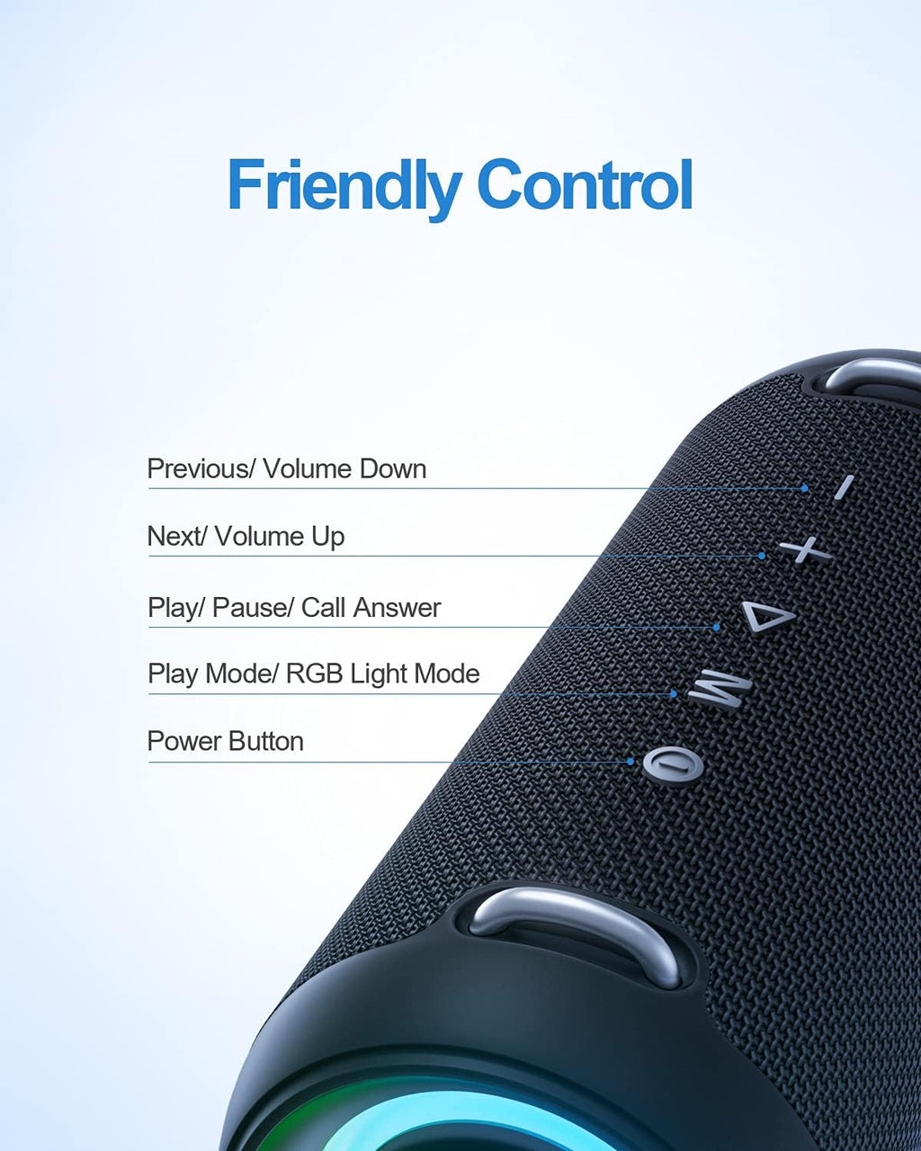 Portable Bluetooth Speaker with Protective Hardshell Case C33936