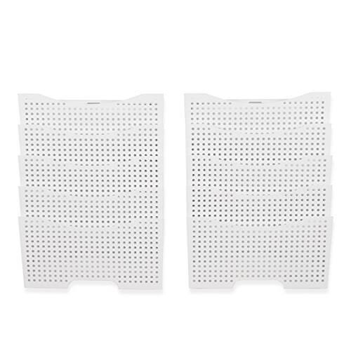 White Steel Wall File Holder Organizer L208360