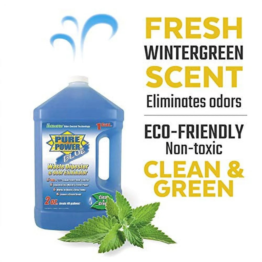 Blue Waste Digester and Odor Eliminator - 128-Ounce Bottle Y104866