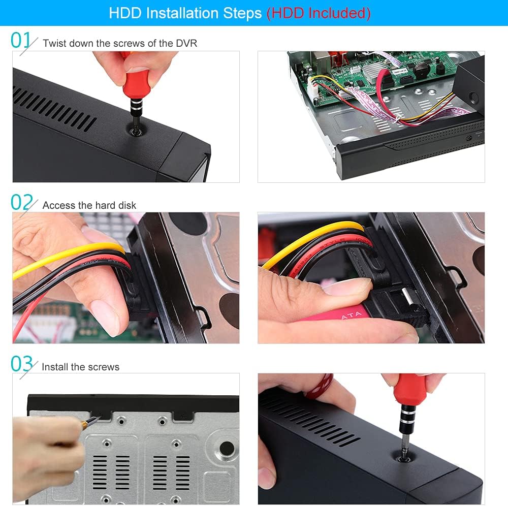 5-in-1 HD Hybrid DVR&NVR CCTV Surveillance Video Recorder G41892