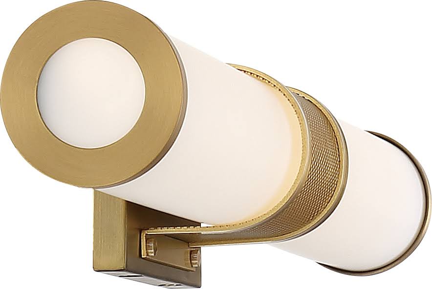Brushed Brass LED Vanity with Frosted Lens P606808