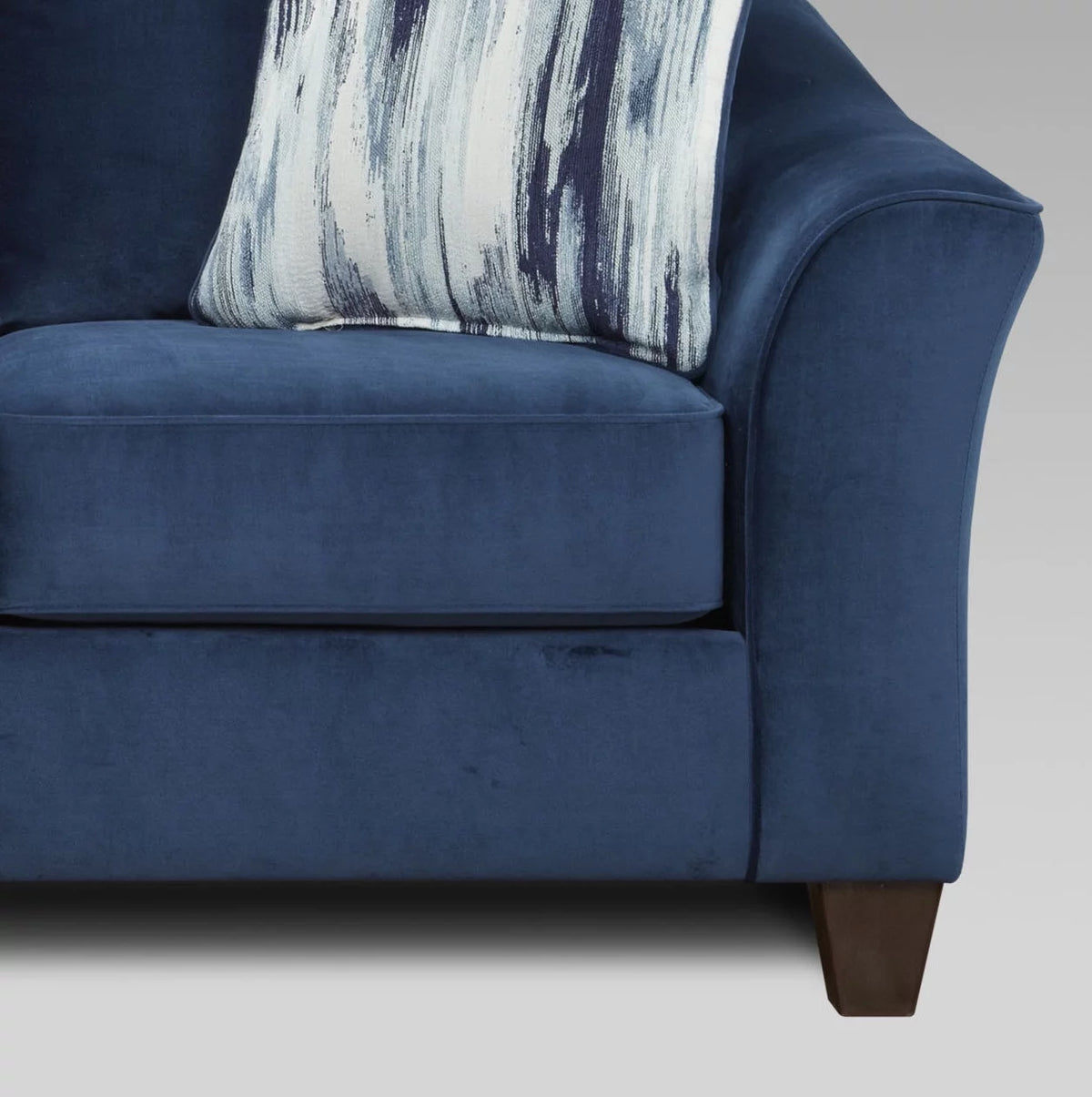 Navy Blue Fabric Armchair M839776