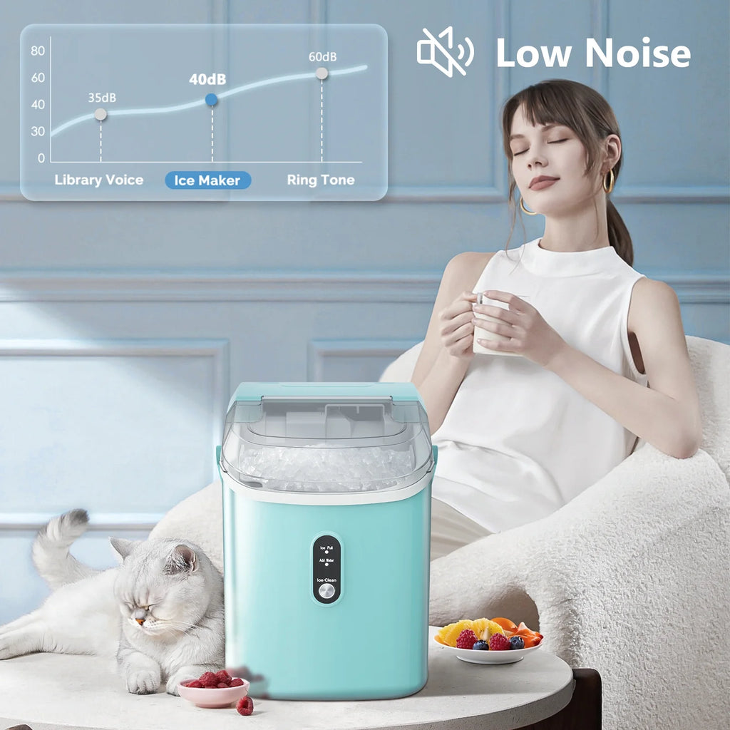Portable Nugget Ice Maker with Self-Cleaning Function R52489