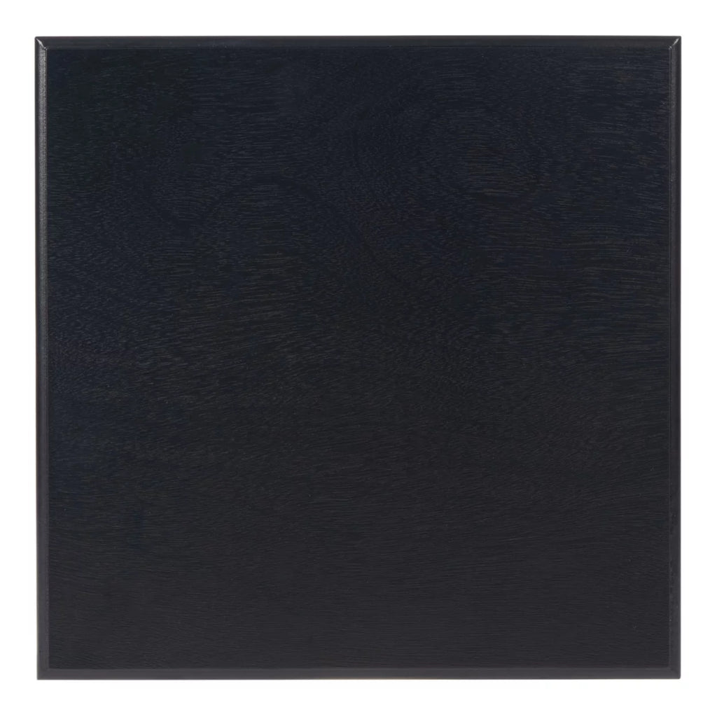 Black Rustic Square Accent Table Z3033