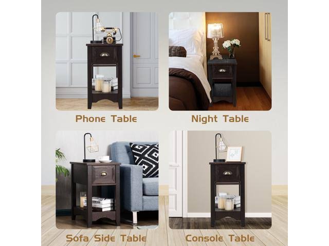 3 Pcs Counter Height Dining Table and 2 Chairs Black K19995